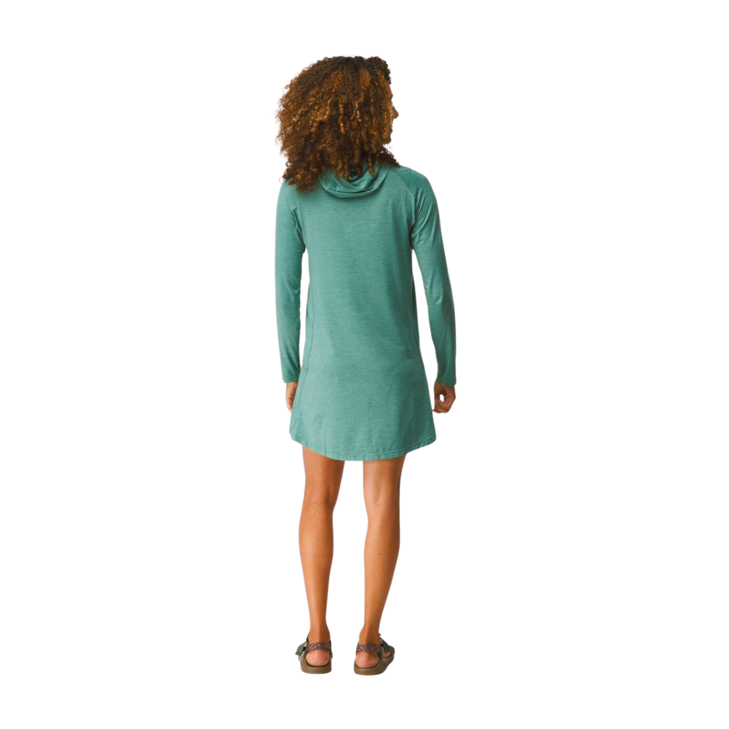 Silkweight Hoodie Dress Seafoam