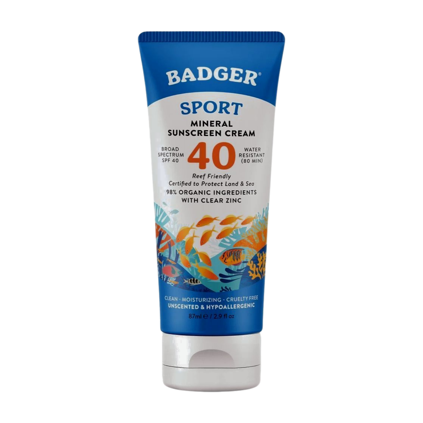 Badger Reef Friendly Mineral Sunscreen SPF 40