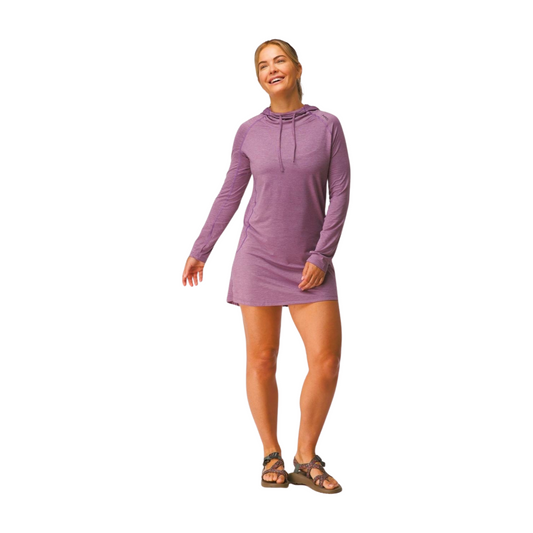 Silkweight Hoodie Dress Orchid