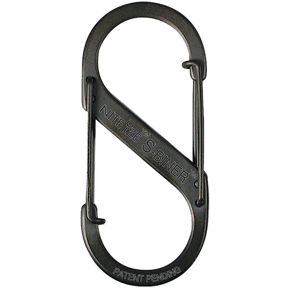 S-BINER STAINLESS STEEL DUAL CARABINER #3 - BLACK