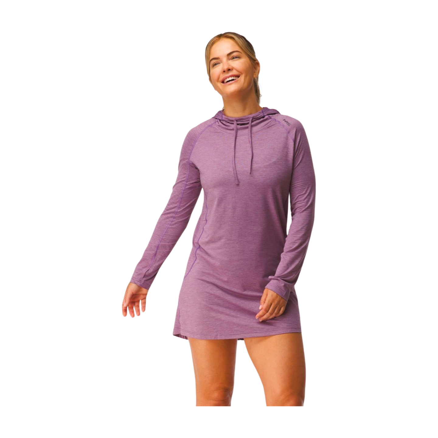 Silkweight Hoodie Dress Orchid
