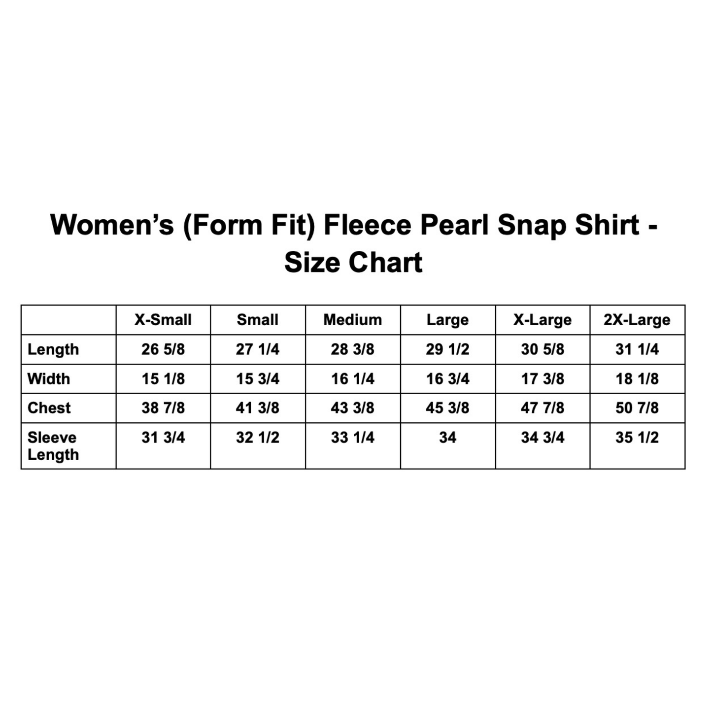 Fleece Pearl Snap - Women's