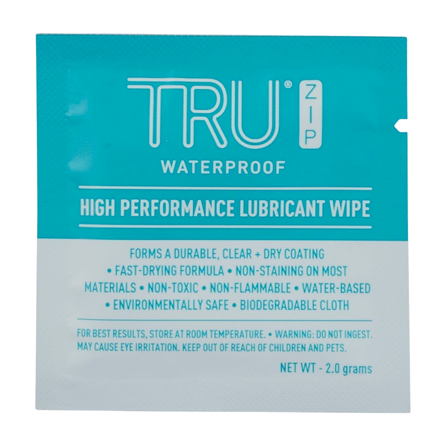 TRU Zip Lubricant Wipes